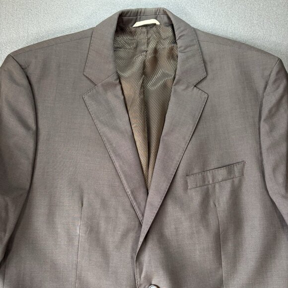 Hugo Boss Blazer Jacket Mens 44R 100% Virgin Wool Guabello Italy Super 130s Suit - Picture 2 of 16